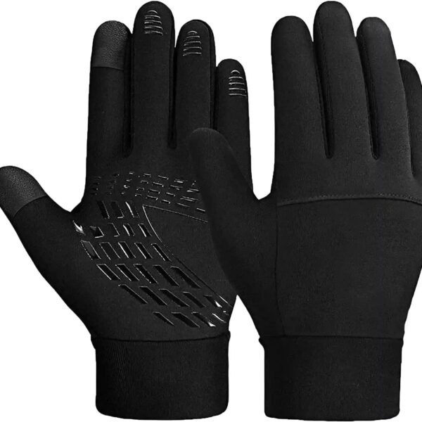 Kids Gloves Winter Waterproof Coating Warm Thick Fleece Touchscreen Anti-Slip for Boys Girls 3-15 Years Cycling School