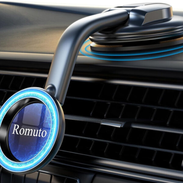 For Magsafe Car Mount【Strong Magnets】Magsafe Windshield Mount Magnetic Phone Holder for Car Dash Windshield Universal Hands Free Car Phone Holder for Iphone 16 15 14 13 Promax plus Magsafe Accessories