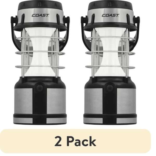 (2 Pack)  EAL18 LED Lantern – 460 Lumens, Dual Color (White & Red), 4 Light Modes, IP54 Rated