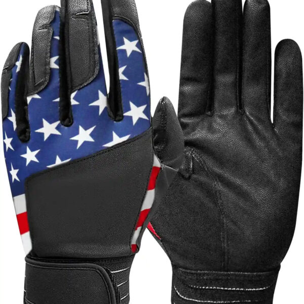 FINGER TEN Batting Gloves Men Youth Adult for Baseball Softball Cabretta Leather Batting Glove 1 Pair, Mens Boys Girls Pro Grip Gloves
